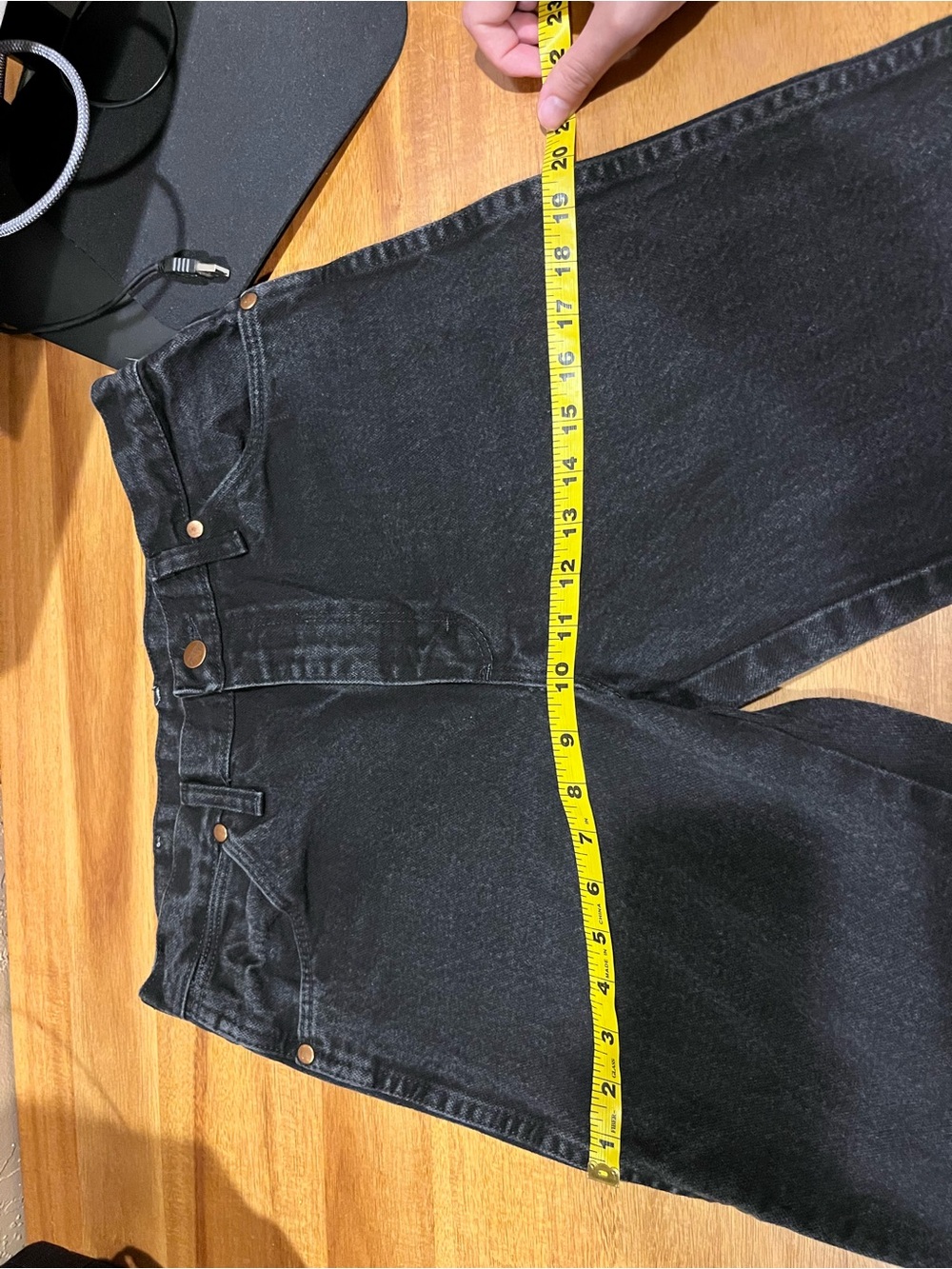 WRANGLER Cowboy Cut Slim Straight Jeans Black 31x32 - Picture 10 of 10